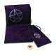 Tapiz morado  y Bolsa para el tarot