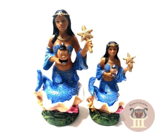 Figura de Orisha Yemaya en Concha 15cm