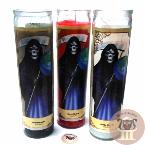 Veladora Blanca Santa Muerte