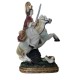 Figura de santa barbara en caballo