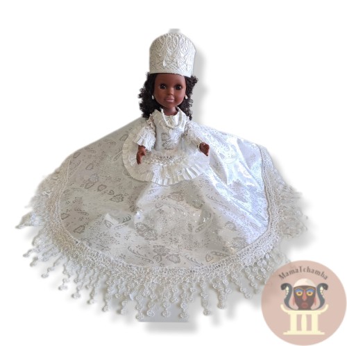 muñeca Obatala 35 cm con corona